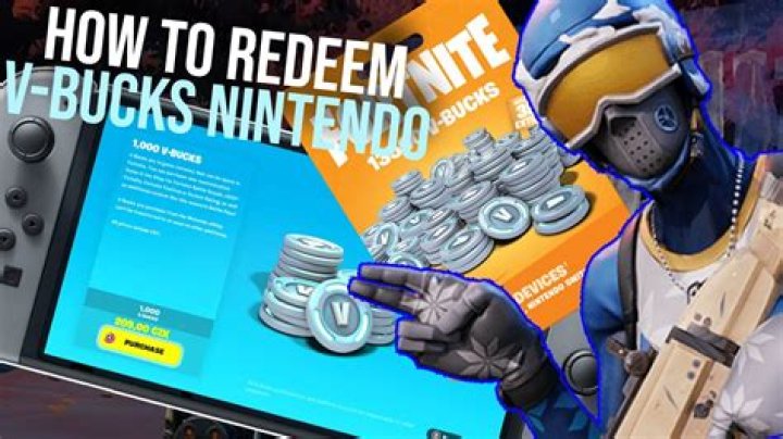 How to put v bucks on nintendo switch