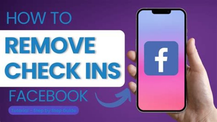 How to remove check ins on facebook